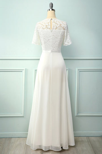 Biała Długie Sukienka Na Wesele